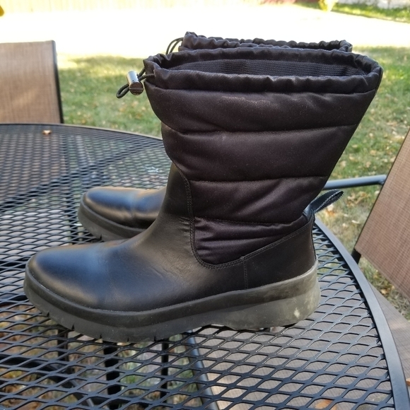 Cole Haan Grand black waterproof quilted puffer winter boots size 9 - Picture 3 of 11